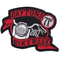 Daytona Bike Week 2012 Patch Red