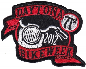 Daytona Bike Week 2012 Patch Red