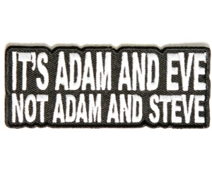 It's Adam And Eve Not Steve Patch