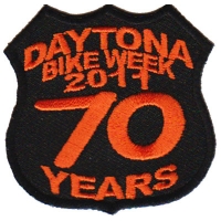 Daytona 2011 Shield Patch Black Orange Daytona 2011 Shield Patch Black Orange