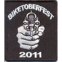 Biketoberfest 2011 Patch With Gun