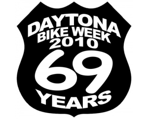 Daytona 2010 Shield Patch Black White