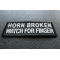 Horn Broken Watch For Finger Patch diagonal view