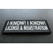 I Know I Know License and Registration Patch diagonal view