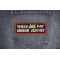 These Are My Church Clothes Patch shown on jeans