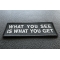 What You See Is What You Get Funny Iron on Patch diagonal view