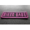 Biker Babe Patch | Embroidered Patches Biker Babe Patch diagonal view