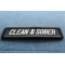 Clean And Sober Patch | Embroidered Patches Clean and Sober Patch diagonal view