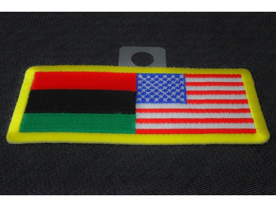 African American Flag Patch | Embroidered Patches