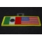 USA Mexico Patch | Embroidered Patches USA Mexico Patch diagonal view