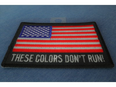 These Colors Don't Run US Flag Patch | US Military Veteran Patches