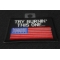 Try Burning This One US Flag Patch diagonal view