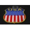 USA  Shield Flag Patch diagonal view