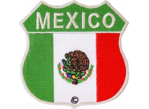 Mexico Shield Flag Patch | Embroidered Patches