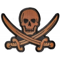 Pirate Sword Skull Patch | Embroidered Patches