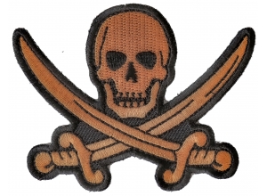 Pirate Sword Skull Patch | Embroidered Patches