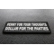 Penny For Your Thoughts Patch | Embroidered Patches Penny For Your Thoughts Dollar for the Panties Patch diagonal view