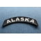 Alaska Patch Alaska Patch Iron on State Rocker diagonal view