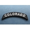 Colorado Patch Iron on State Rocker diagonal view