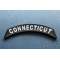 Connecticut Patch Connecticut Patch Iron on State Rocker diagonal view