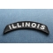 Illinois Patch Illinois Patch Iron on State Rocker diagonal view
