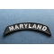 Maryland Patch Maryland Patch Iron on State Rocker diagonal view