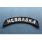Nebraska Patch Nebraska Patch Iron on State Rocker diagonal view