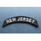 New Jersey Patch New Jersey Patch Iron on State Rocker diagonal view