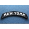 New York Patch New York Patch Iron on State Rocker diagonal view