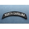 North Carolina Patch Iron on State Rocker diagonal view