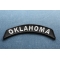 Oklahoma Patch Oklahoma Patch Iron on State Rocker diagonal view