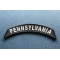 Pennsylvania Patch Pennsylvania Patch Iron on State Rocker diagonal view