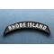 Rhode Island Patch Rhode Island Patch Iron on State Rocker diagonal view