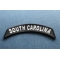 South Carolina Patch South Carolina Patch Iron on State Rocker diagonal view