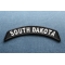 South Dakota Patch South Dakota Patch Iron on State Rocker diagonal view