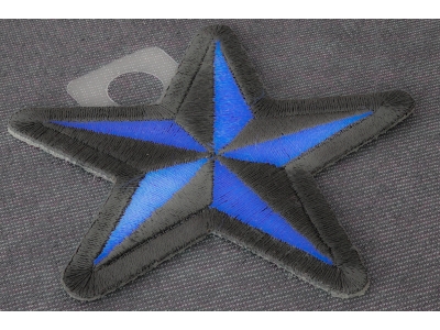 Blue Black Star Patch | Embroidered Patches