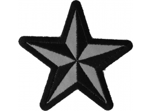Reflective Nautical Star Patch | Embroidered Patches