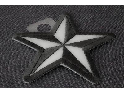 Reflective Nautical Star Patch | Embroidered Patches