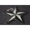 Reflective Nautical Star Novelty Iron on Patch diagonal view