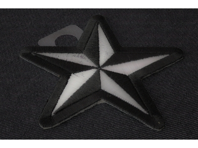 Black White Star Patch | Embroidered Patches