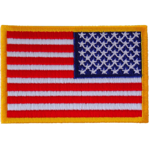 80 U.S American Reverse Right Shoulder Country Flag Patches 3.25" X 2" NEW 