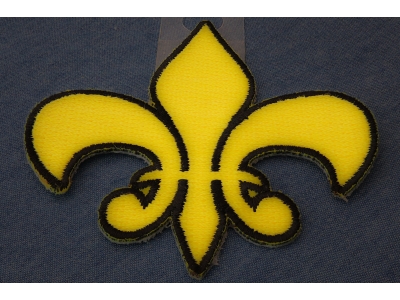 Fleur De Lis Patch Yellow
