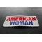 American Woman Patch | Embroidered Patches American Woman Patch diagonal view
