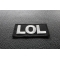Lol Patch | Embroidered Patches Lol Funny Iron on Patch diagonal view