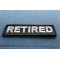 Retired Patch | US Military Veteran Patches Retired Patch diagonal view