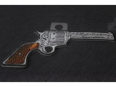 6 Shooter Pistol Gun Patch Right | Embroidered Patches