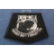 POW MIA Patch Black White diagonal view