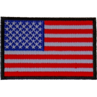 US Flag Black Border Patch 3 Inch | Embroidered Patches