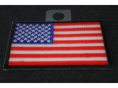 US Flag Black Border Patch 3 Inch | Embroidered Patches