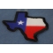 Texas Map Texas Flag Black Border Patch | Embroidered Patches Texas Map Texas Flag Black Border Patch diagonal view